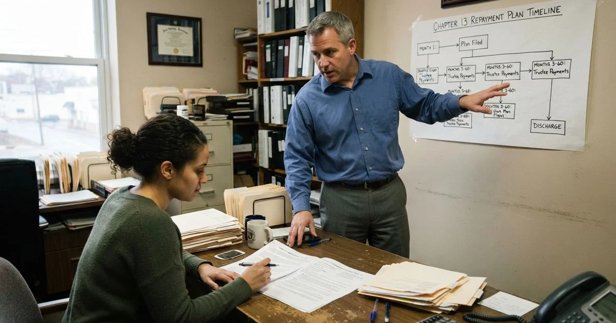 How Chapter 13 bankruptcy catches up mortgage arrears, step by step